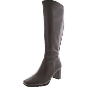 Aerosoles Womens Micah Stretch Covered Block Heel Knee-High Boots